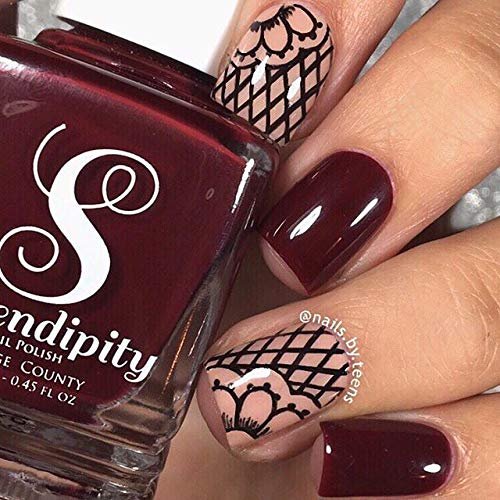 Winstonia Super Fine Nail Art Brush Set - 3 Precision Brushes for Thin Lines & Tiny Details (Berry Wine) - görsel 12
