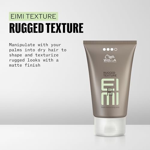 Wella Professionals EIMI Rugged Texture Matte Texturizing Paste - Strong Hold & Definition - 2.53 Fl Oz Avelisse