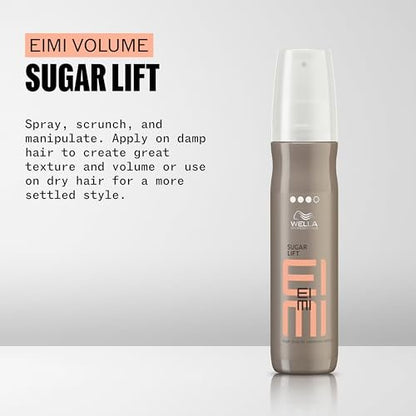Wella Professionals EIMI Sugar Lift Spray - Strong Hold Volume & Texture Hair Styling Spray with Luminous Shine, Matte Finish, 5.07 Fl Oz Avelisse