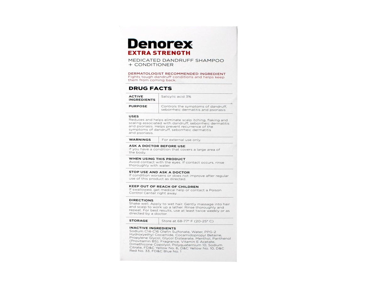 Denorex Extra Strength Dandruff Shampoo + Conditioner, 10 oz (Pack of 6) - 2-in-1 Anti-Dandruff Treatment - görsel 7