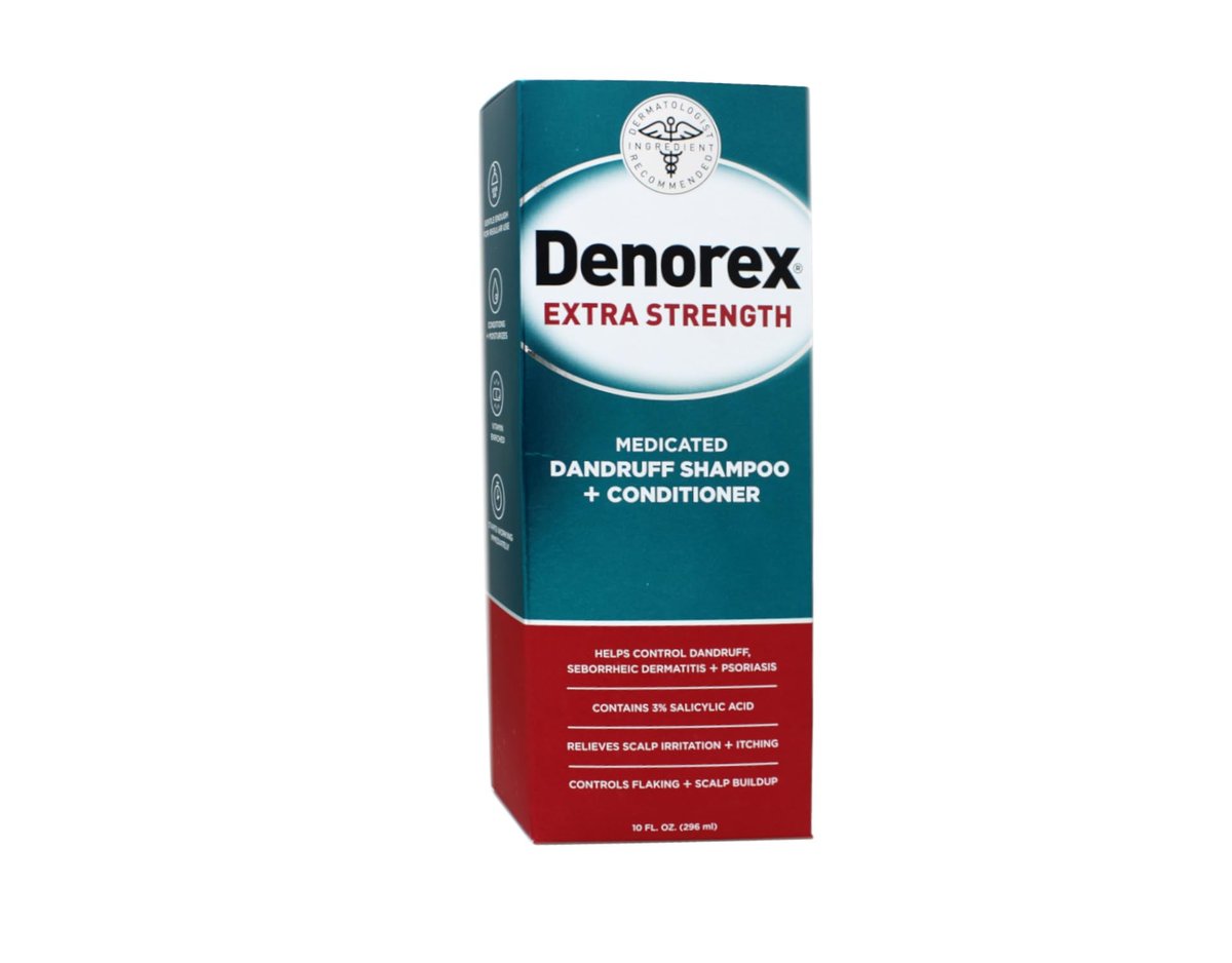 Denorex Extra Strength Dandruff Shampoo + Conditioner, 10 oz (Pack of 6) - 2-in-1 Anti-Dandruff Treatment - görsel 3