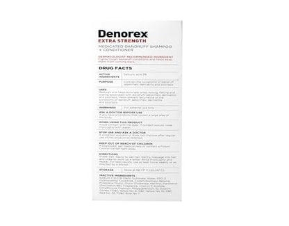 Denorex Extra Strength Dandruff Shampoo + Conditioner, 10 oz (Pack of 6) - 2-in-1 Anti-Dandruff Treatment