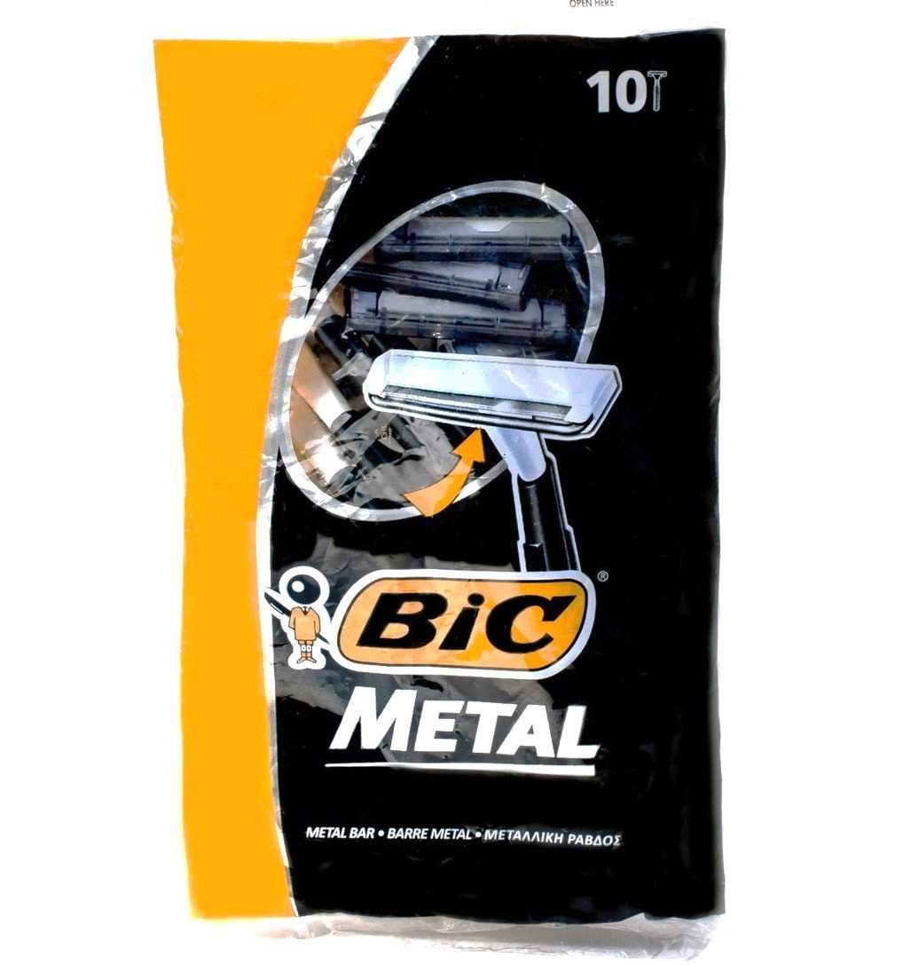 BIC Metal Disposable Men's Shaving Razors - 10 Count (Pack of 3) - 30 Razors Total Avelisse