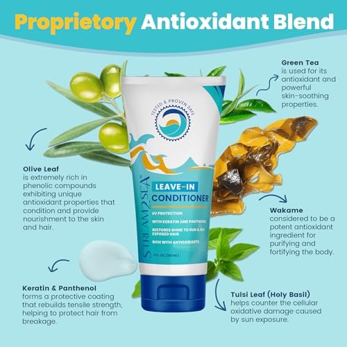 Stream2Sea Leave-In Hair Conditioner – Detangling & Moisturizing, Reef Safe, UV Protection, Sulfate & Paraben Free - görsel 9