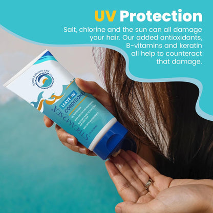 Stream2Sea Leave-In Hair Conditioner – Detangling & Moisturizing, Reef Safe, UV Protection, Sulfate & Paraben Free