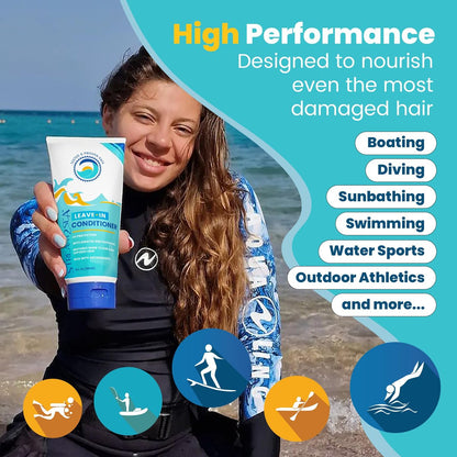 Stream2Sea Leave-In Hair Conditioner – Detangling & Moisturizing, Reef Safe, UV Protection, Sulfate & Paraben Free