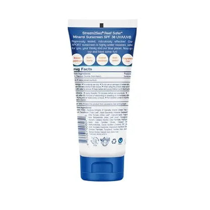 STREAM 2 SEA SPF 30 Biodegradable Mineral Sunscreen - 3 Fl Oz Non-Greasy & Moisturizing Reef Safe Sunscreen for Face and Body UVA/UVB Protection Avelisse