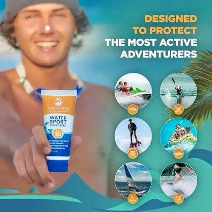 STREAM 2 SEA SPF 30 Biodegradable Mineral Sunscreen - 3 Fl Oz Non-Greasy & Moisturizing Reef Safe Sunscreen for Face and Body UVA/UVB Protection Avelisse