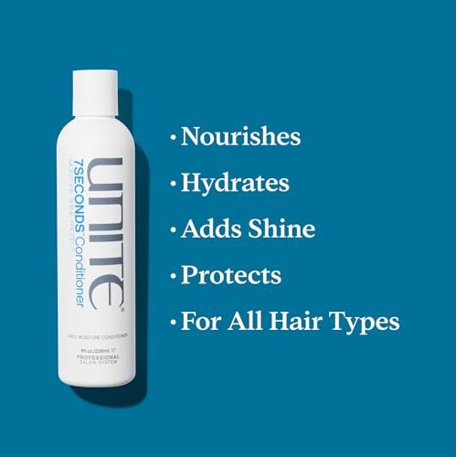 UNITE Hair 7SECONDS Conditioner – Lightweight Conditioning Formula for Smooth, Soft, Shiny Hair with UV & Heat Protection (8 Fl Oz) Avelisse