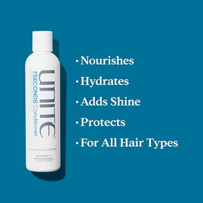 UNITE Hair 7SECONDS Conditioner – Lightweight Conditioning Formula for Smooth, Soft, Shiny Hair with UV & Heat Protection (8 Fl Oz) Avelisse