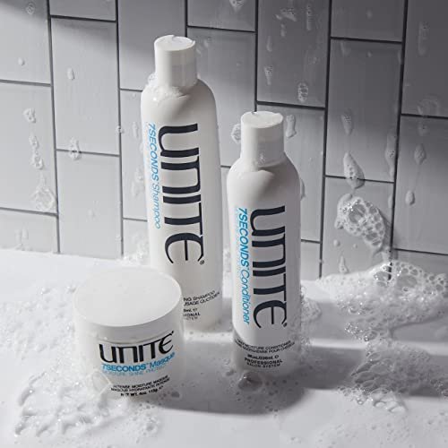 UNITE Hair 7SECONDS Conditioner – Lightweight Conditioning Formula for Smooth, Soft, Shiny Hair with UV & Heat Protection (8 Fl Oz) Avelisse