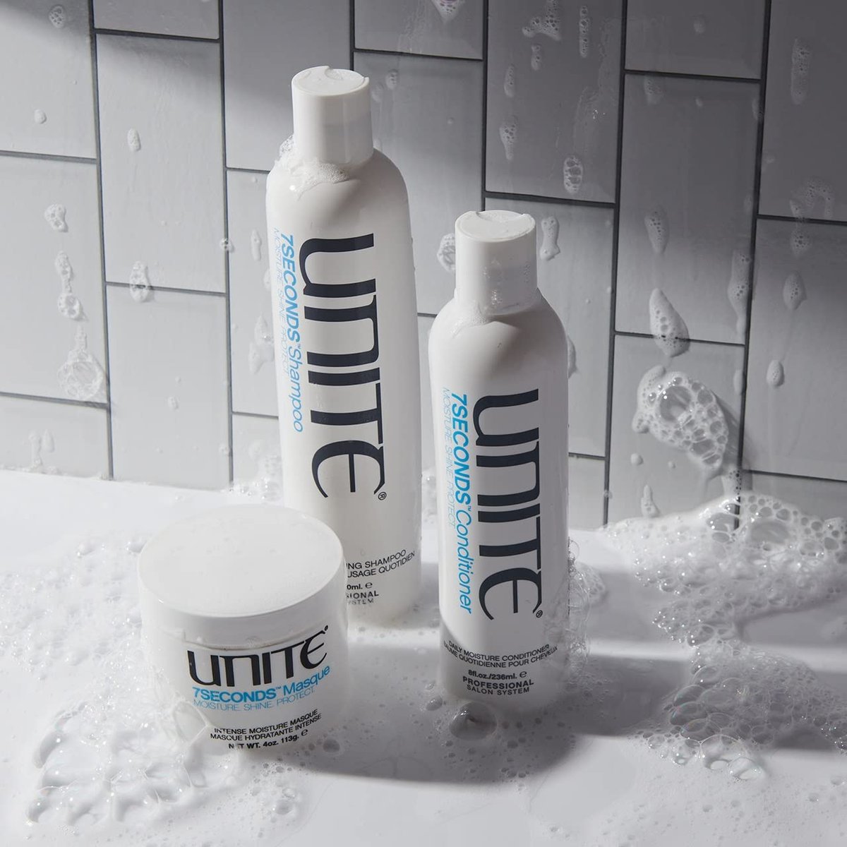 UNITE Hair 7SECONDS Conditioner – Lightweight Conditioning Formula for Smooth, Soft, Shiny Hair with UV & Heat Protection (8 Fl Oz) Avelisse