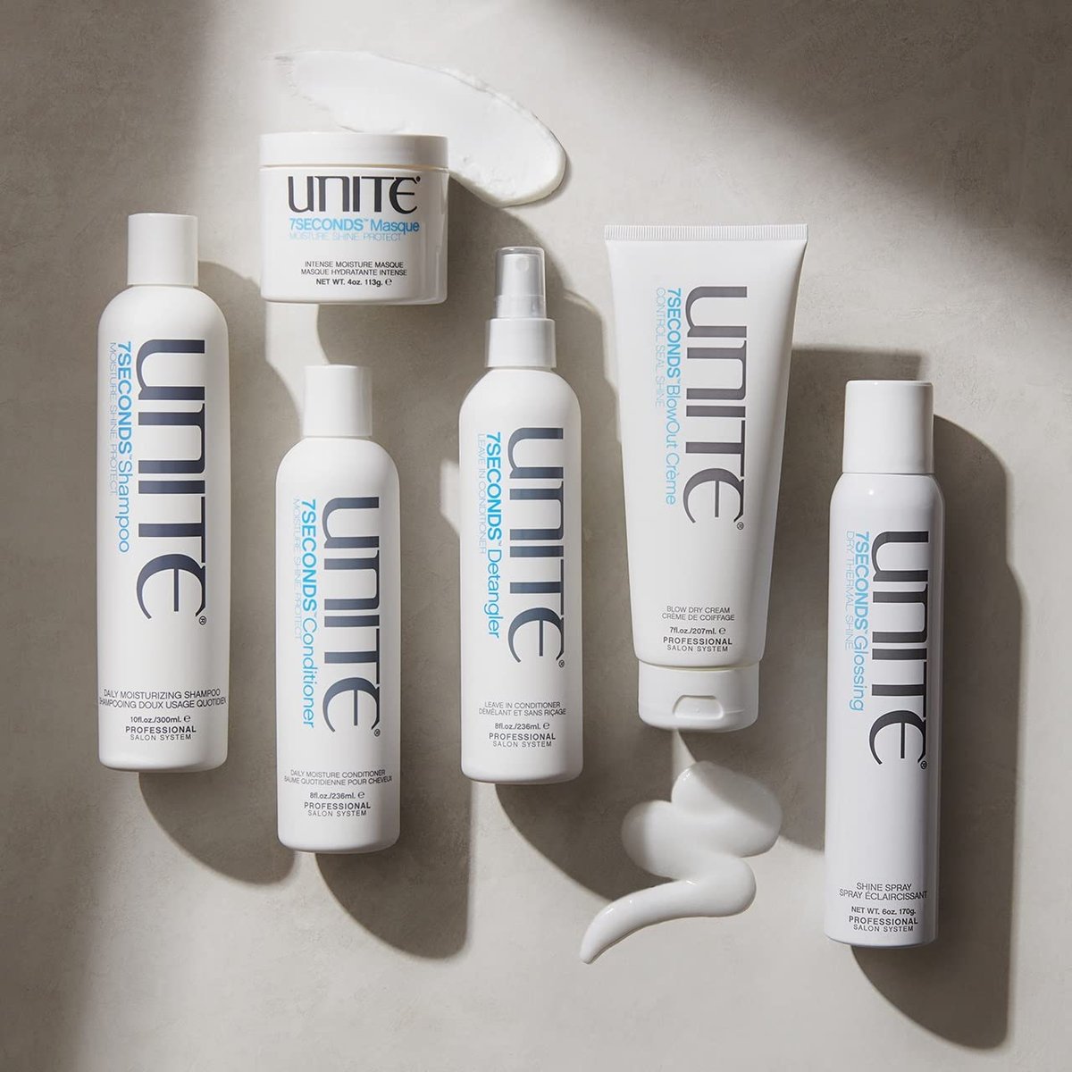 UNITE Hair 7SECONDS Conditioner – Lightweight Conditioning Formula for Smooth, Soft, Shiny Hair with UV & Heat Protection (8 Fl Oz) Avelisse