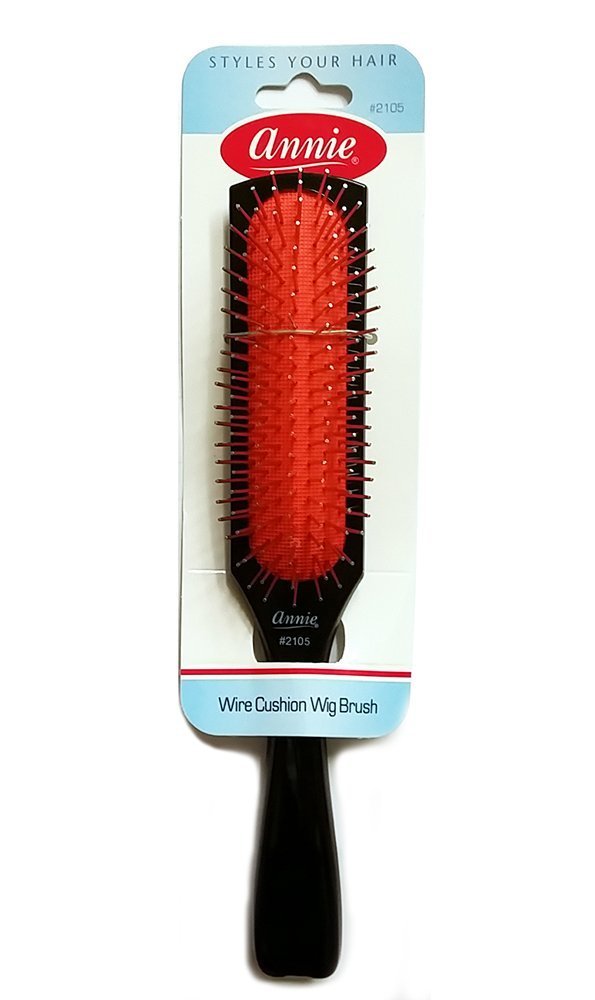 Annie Wire Cushion Wig Brush – Gentle Detangling for Fine, Curly, Thick & Wavy Hair - görsel 1
