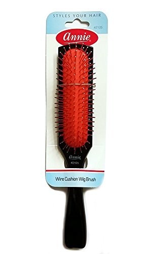 Annie Wire Cushion Wig Brush – Gentle Detangling for Fine, Curly, Thick & Wavy Hair