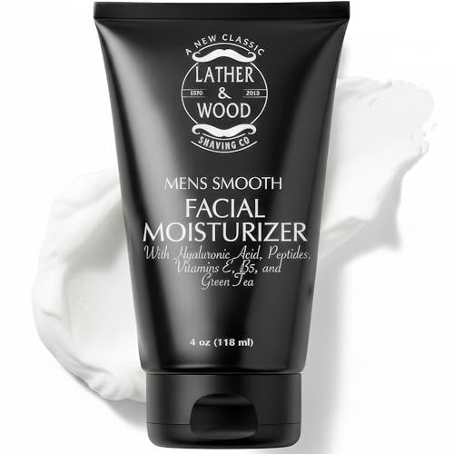 Advanced Face Lotion for Men – Natural, Fast Absorbing, Non-Greasy Moisturizer – Calms & Hydrates Dry, Flaky Skin – Fragrance Free – Made in USA – 4oz Avelisse