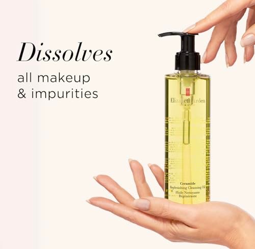 Elizabeth Arden Ceramide Replenishing Cleansing Oil - Gentle Makeup Remover & Daily Face Wash for Dry Skin, 6.6 oz - görsel 6
