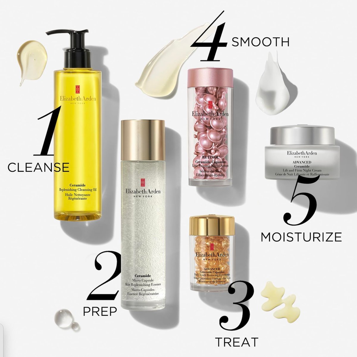 Elizabeth Arden Ceramide Replenishing Cleansing Oil - Gentle Makeup Remover & Daily Face Wash for Dry Skin, 6.6 oz - görsel 9
