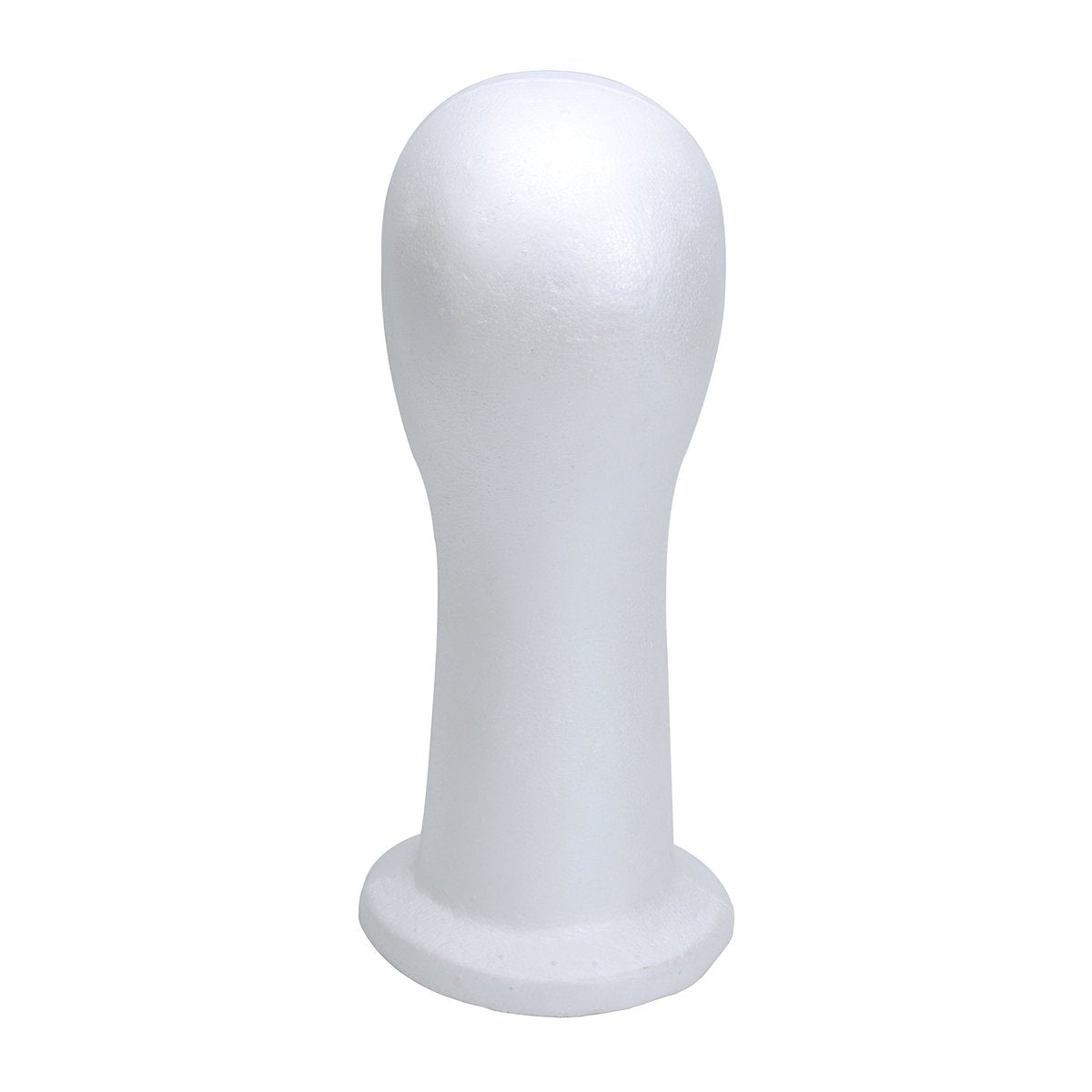 BHD BEAUTY 15" Styrofoam Mannequin Head for Wig Display and Hat Stand - White Foam Avelisse