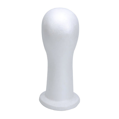 BHD BEAUTY 15" Styrofoam Mannequin Head for Wig Display and Hat Stand - White Foam Avelisse