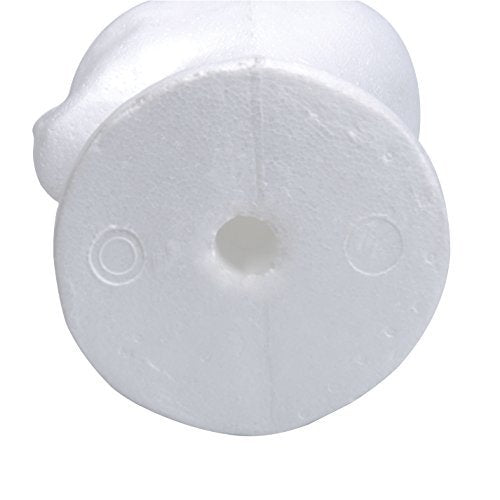BHD BEAUTY 15" Styrofoam Mannequin Head for Wig Display and Hat Stand - White Foam Avelisse