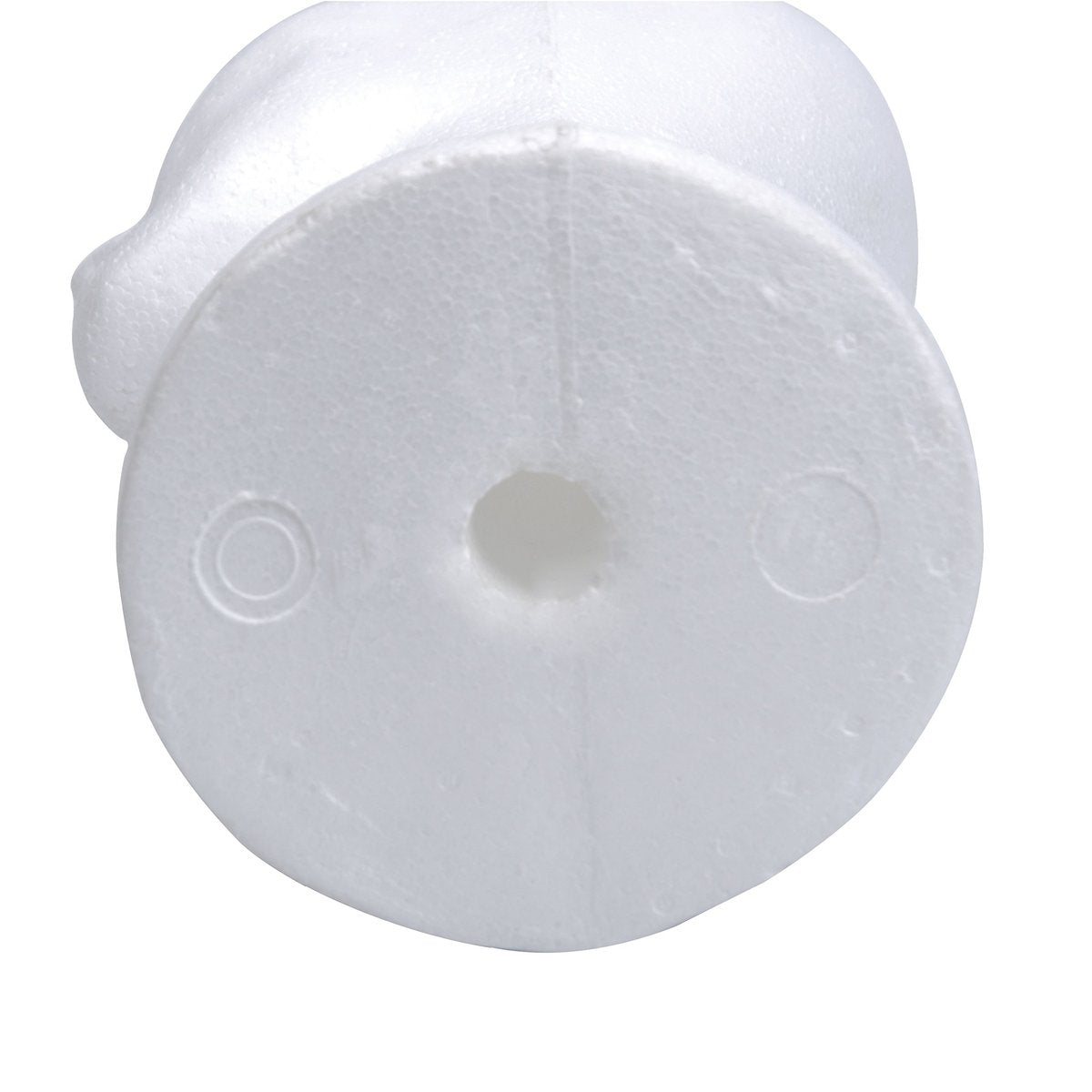 BHD BEAUTY 15" Styrofoam Mannequin Head for Wig Display and Hat Stand - White Foam Avelisse