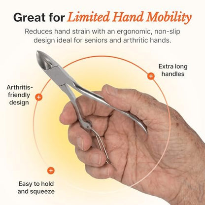Fox Medical Equipment Toenail Clippers for Thick Nails – Medical Grade Stainless Steel Nail Nippers, Trusted by Podiatrists for Seniors, Men, and Women Avelisse