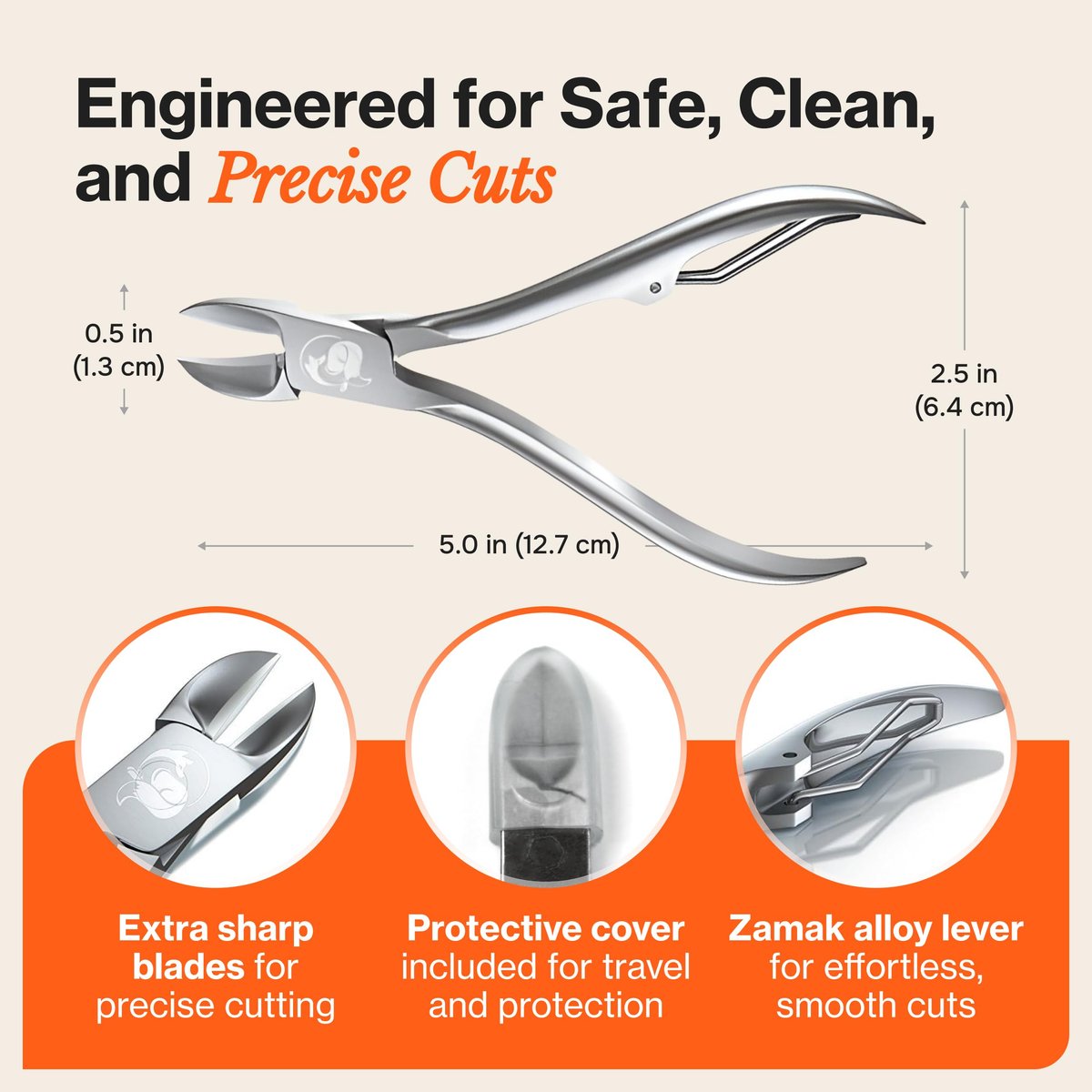 Fox Medical Equipment Toenail Clippers for Thick Nails – Medical Grade Stainless Steel Nail Nippers, Trusted by Podiatrists for Seniors, Men, and Women Avelisse