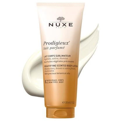 Nuxe Prodigieux Beautifying Scented Body Lotion – Satin Finish Moisturizer with Coconut, Argan & Almond Oils, 6.7 Fl Oz Avelisse