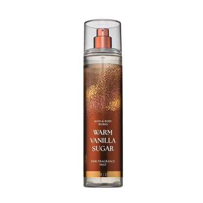 Bath & Body Works Warm Vanilla Sugar Fine Fragrance Mist for Women, Long-Lasting Body Spray with Sparkling Sugar & Sweet Vanilla Scent, 8 fl oz