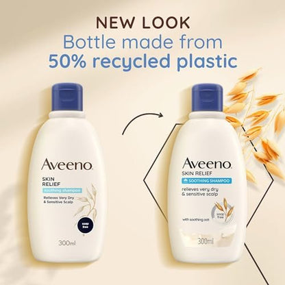 Aveeno Skin Relief Soothing Shampoo – Gentle Daily Cleanse for Sensitive Scalps, 10.14 fl oz Avelisse