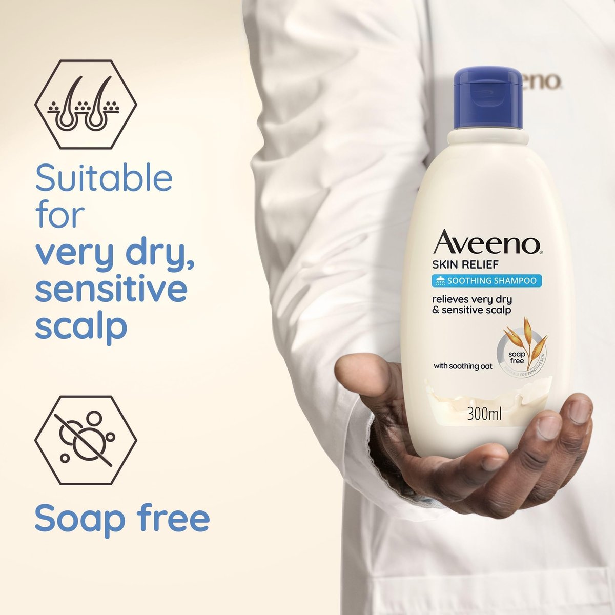 Aveeno Skin Relief Soothing Shampoo – Gentle Daily Cleanse for Sensitive Scalps, 10.14 fl oz Avelisse