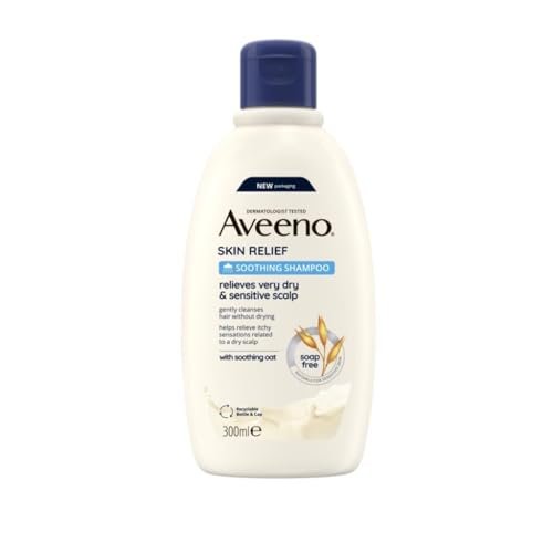Aveeno Skin Relief Soothing Shampoo – Gentle Daily Cleanse for Sensitive Scalps, 10.14 fl oz Avelisse