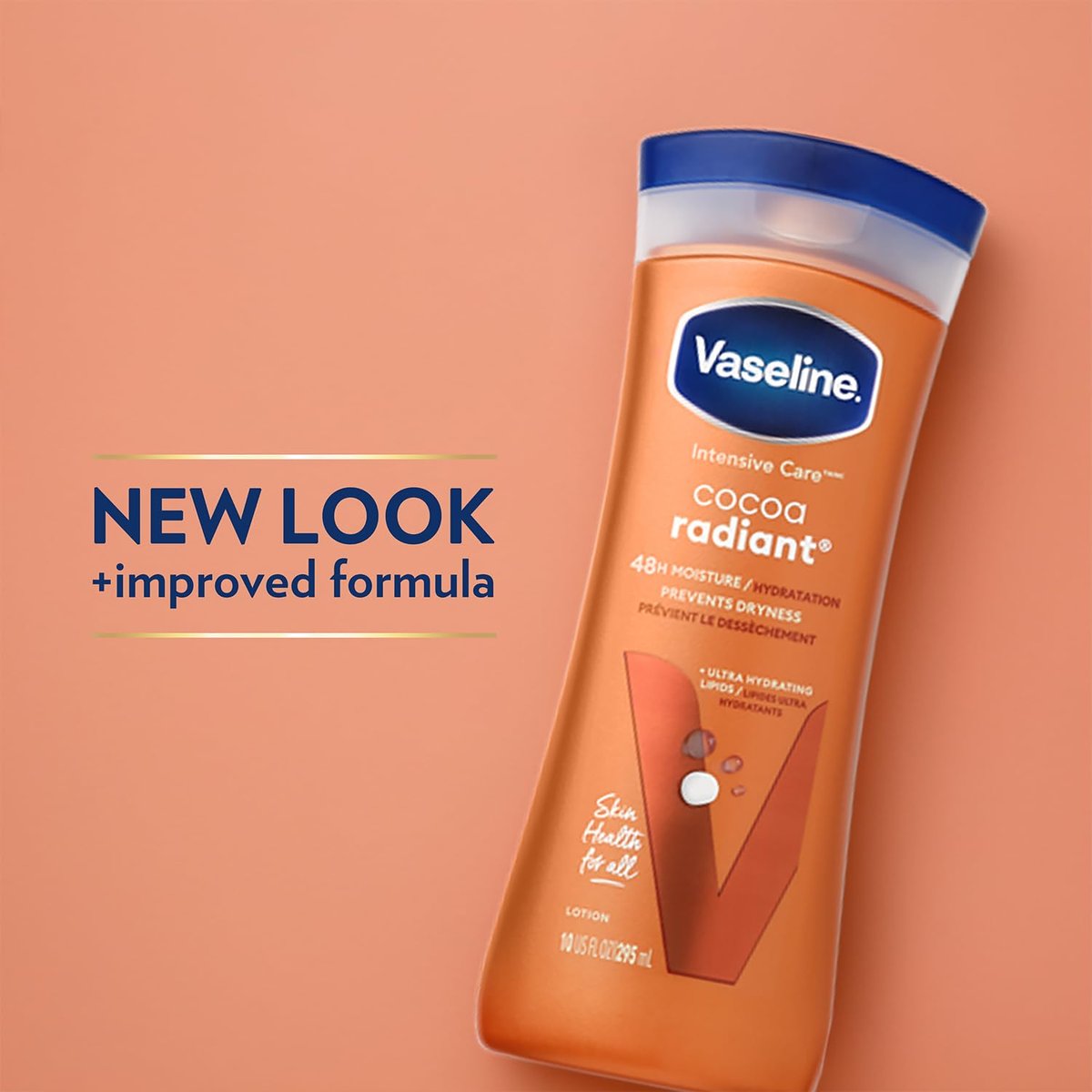 Vaseline Intensive Care Cocoa Radiant Hand & Body Moisturizer + Lip Therapy with Cocoa Butter for Healing Dry Skin & Lips - görsel 10