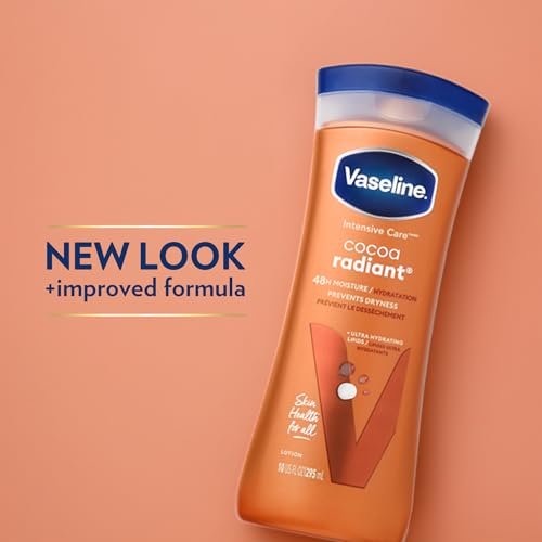 Vaseline Intensive Care Cocoa Radiant Hand & Body Moisturizer + Lip Therapy with Cocoa Butter for Healing Dry Skin & Lips - görsel 9