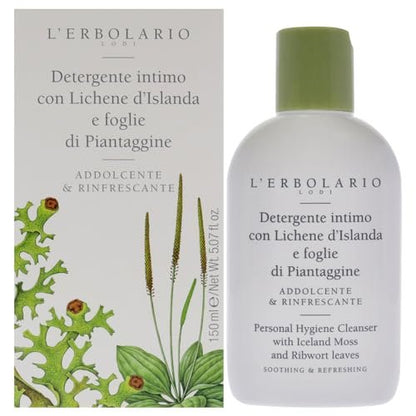 L'Erbolario Personal Hygiene Cleanser – Gentle Daily Wash for Soft, Refreshed Skin | Silicone & Paraben Free | 5.07 oz