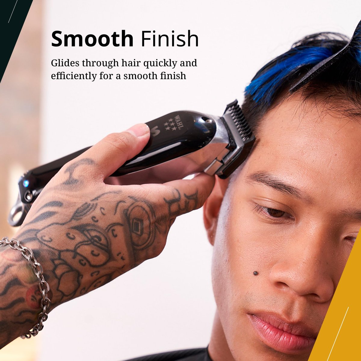 Wahl Professional #1-#8 Premium Cutting Guides with Durable Metal Clips and Organizer Avelisse