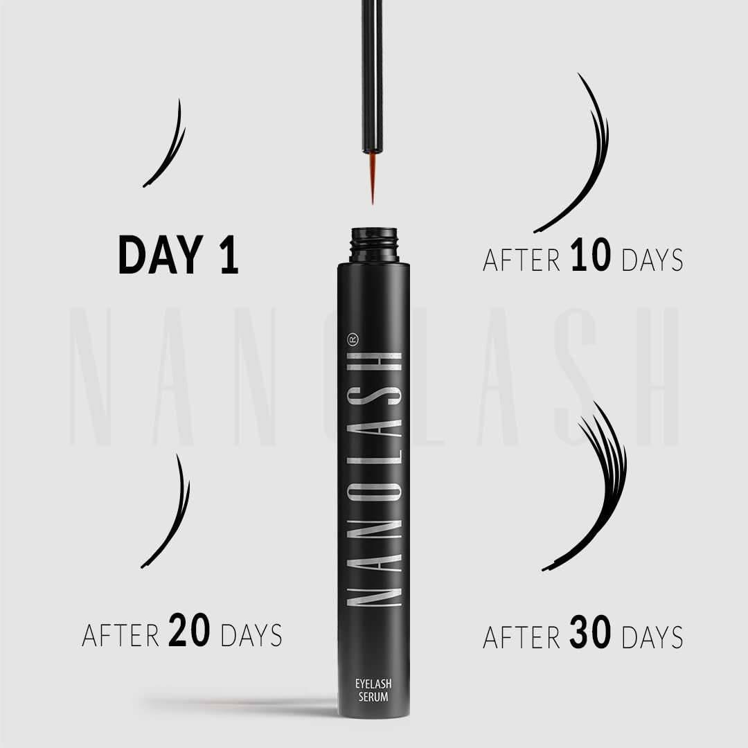 Nanolash Eyelash Growth Serum Conditioner – Enhance Lashes & Brows, 3ml Avelisse