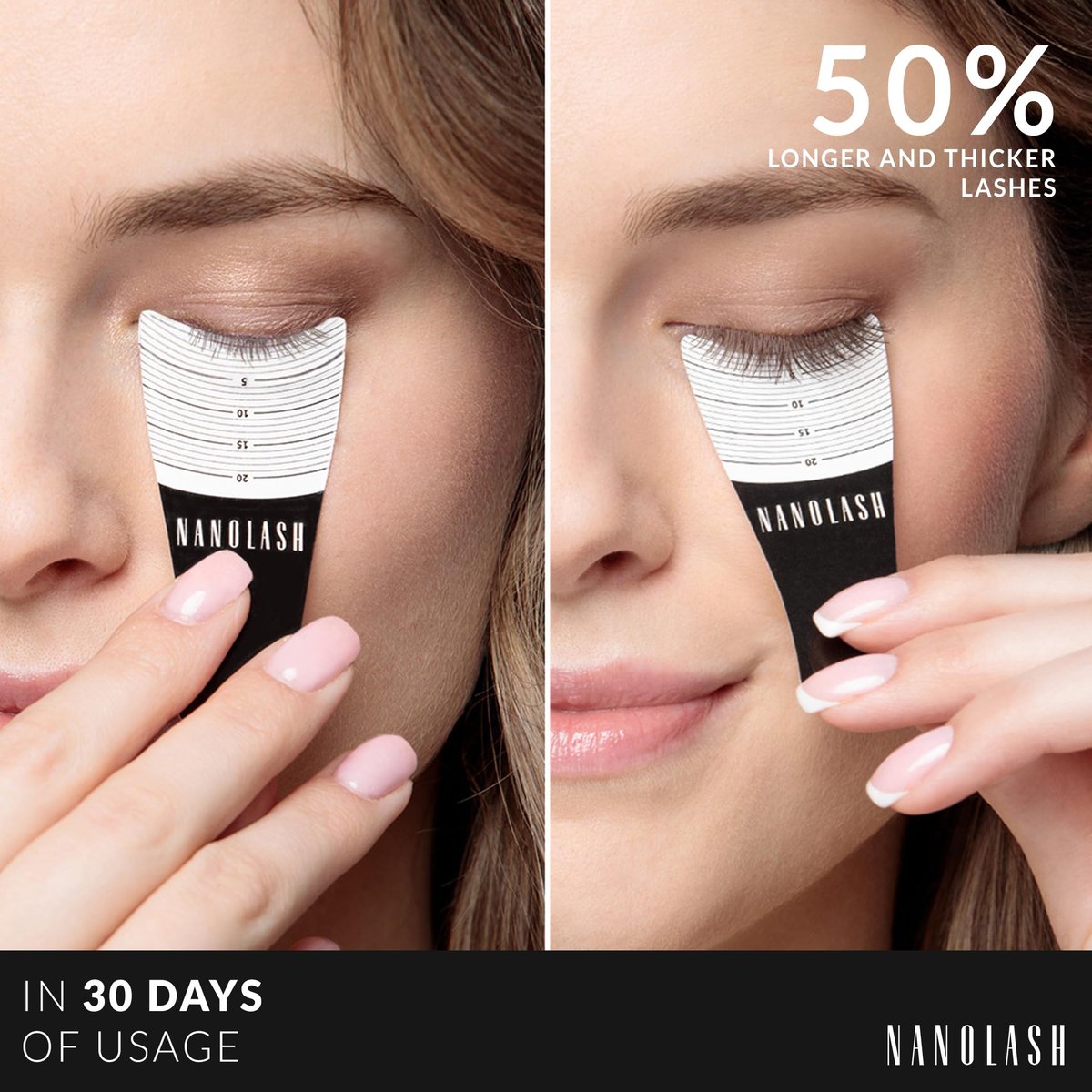 Nanolash Eyelash Growth Serum Conditioner – Enhance Lashes & Brows, 3ml Avelisse