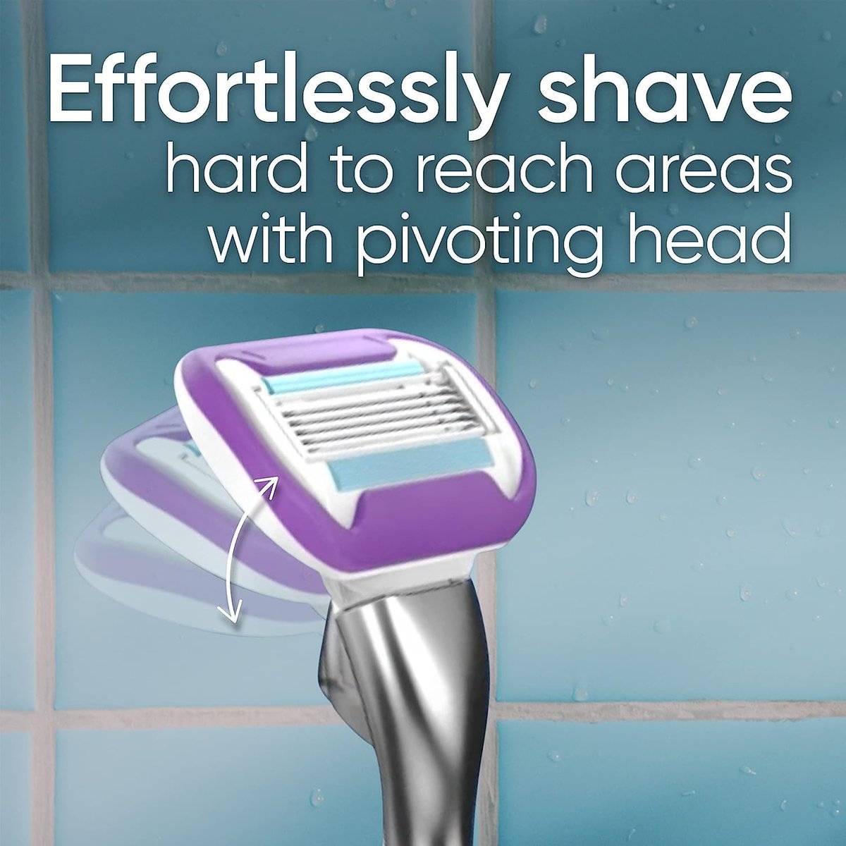Gillette Venus Swirl Women's Razor 6 Count - Smooth, Close Shave with Flexible Head Avelisse