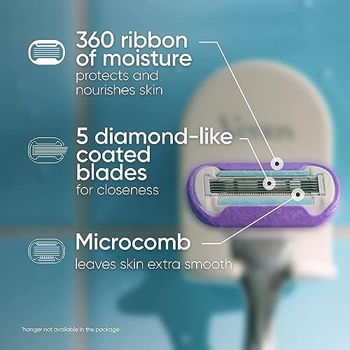 Gillette Venus Swirl Women's Razor 6 Count - Smooth, Close Shave with Flexible Head Avelisse