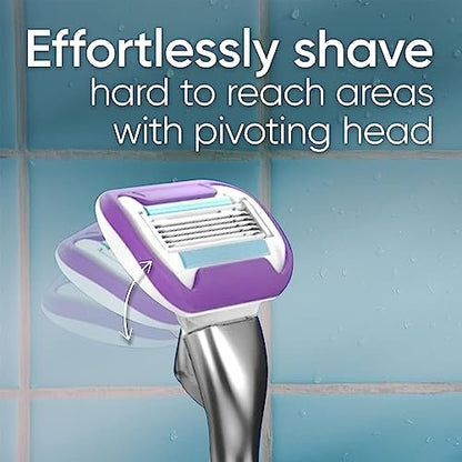 Gillette Venus Swirl Women's Razor 6 Count - Smooth, Close Shave with Flexible Head Avelisse