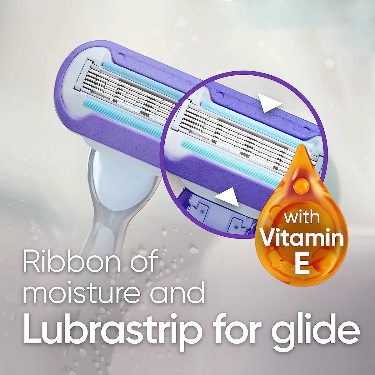 Gillette Venus Swirl Women's Razor 6 Count - Smooth, Close Shave with Flexible Head Avelisse