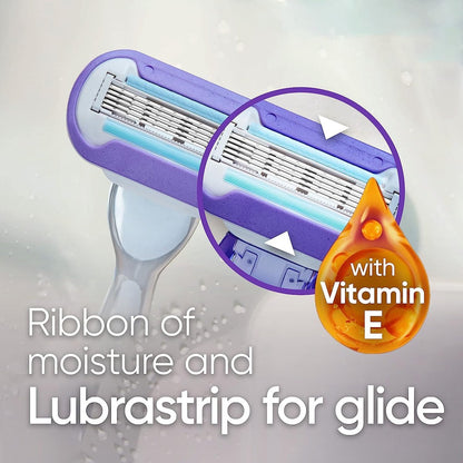 Gillette Venus Swirl Women's Razor 6 Count - Smooth, Close Shave with Flexible Head Avelisse