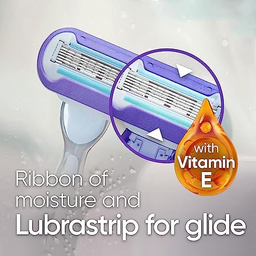 Gillette Venus Swirl Women's Razor 6 Count - Smooth, Close Shave with Flexible Head Avelisse