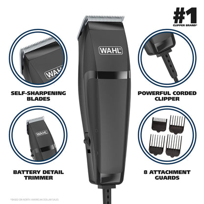 Wahl Combo Pro 14 Piece Complete Styling Kit - Professional Hair Cutting & Trimming Set #79450 Avelisse