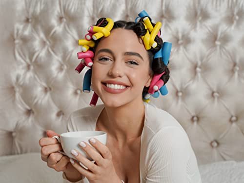 Tifara Beauty Salon Heatless Flexible Hair Rollers Curlers 42-Pack 7" Soft Foam Flexi Twist Curling Rods for Short & Long Hair - görsel 12
