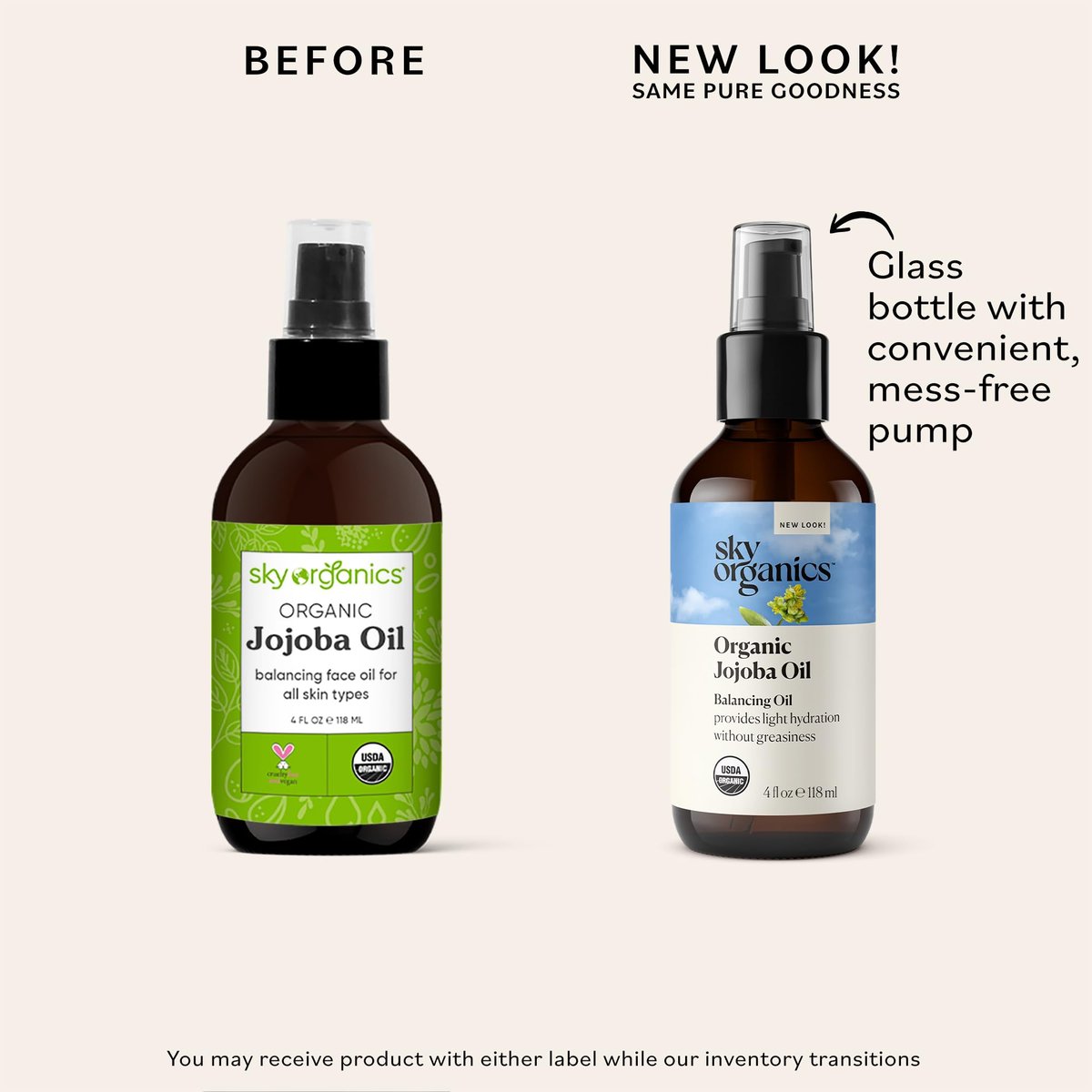 Sky Organics Organic Jojoba Oil, 100% Pure - Moisturizing for Face, Hair, Skin & Nails - Natural Cold Pressed Hexane Free - Base Carrier Oil, 4 Fl Oz Avelisse