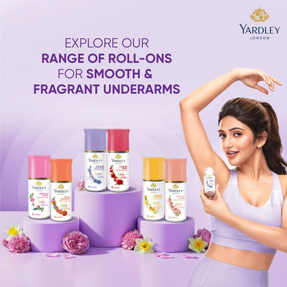 Yardley London English Lavender Deodorant Roll-On - 1.7 oz Aluminum-Free Deodorant for Men & Women