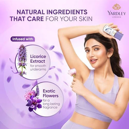 Yardley London English Lavender Deodorant Roll-On - 1.7 oz Aluminum-Free Deodorant for Men & Women